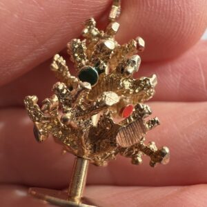 Alternative view of 14k 5g Gold Christmas Tree Charm