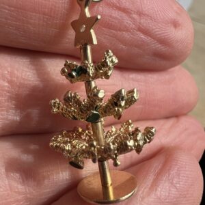 14k 5g Gold Christmas Tree Charm - Image 6