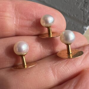 18k 3.4g Gold Tiffany & Co. Buttons - Image 4