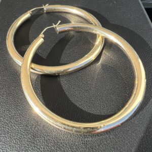 14k 4.1g Gold Yellow Hoop Earrings