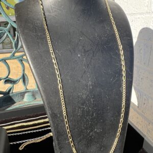 14k 8.5g Figaro Gold Chain 24”
