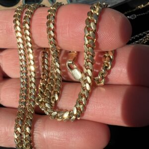 14k 30.6g Gold Cuban Chain 20” - Image 3