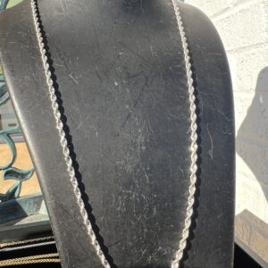 14k 13.6g White Gold Chain 22”
