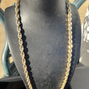 10k 20.1g Gold Rope Chain 24”
