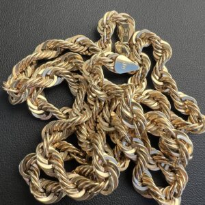 Alternative view of 10k 20.1g Gold Rope Chain 24”