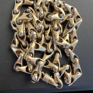 10k 75.7g Unique Gold Bike Chain 28” - Image 3