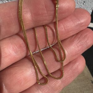 22k 2.9g Gold Franco Small Chain 15” - Image 3