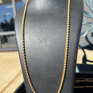 21k 10.3g Gold Rope Chain 24”