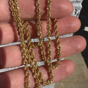 21k 10.3g Gold Rope Chain 24” - Image 3