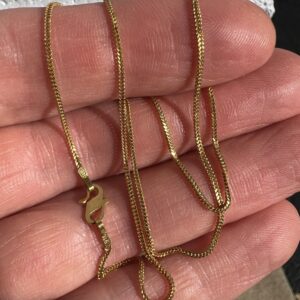 22k 2.7g Gold Franco Small Chain 16” - Image 3