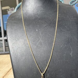 18k 2.6g Gold Oval Link Small Chain 18”