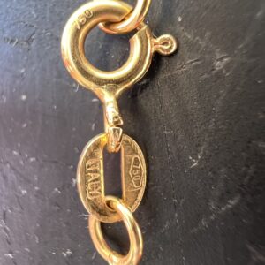 18k 2.6g Gold Oval Link Small Chain 18” - Image 4