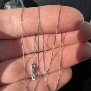 14k 1g Gold Box Chain 16” - Image 3