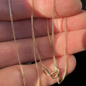 Alternative view of 14k 1.8g Gold Cuban Small Chain 18”