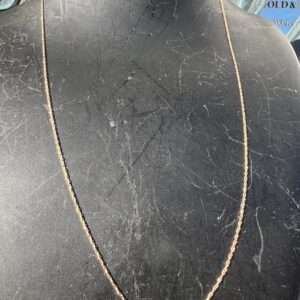 Alternative view of 14k 0.5g Gold Link Chain 18”