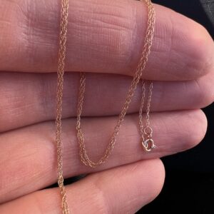14k 0.5g Gold Link Chain 18”