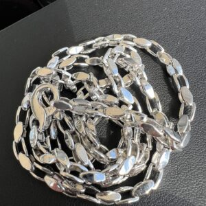 Alternative view of 14k 43.8g White Gold Link Chain 24”