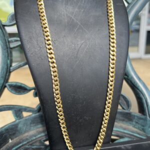 14k 34.9g Gold Cuban chain 24”