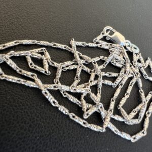 14k 4.6g White Gold Link Chain - Image 3
