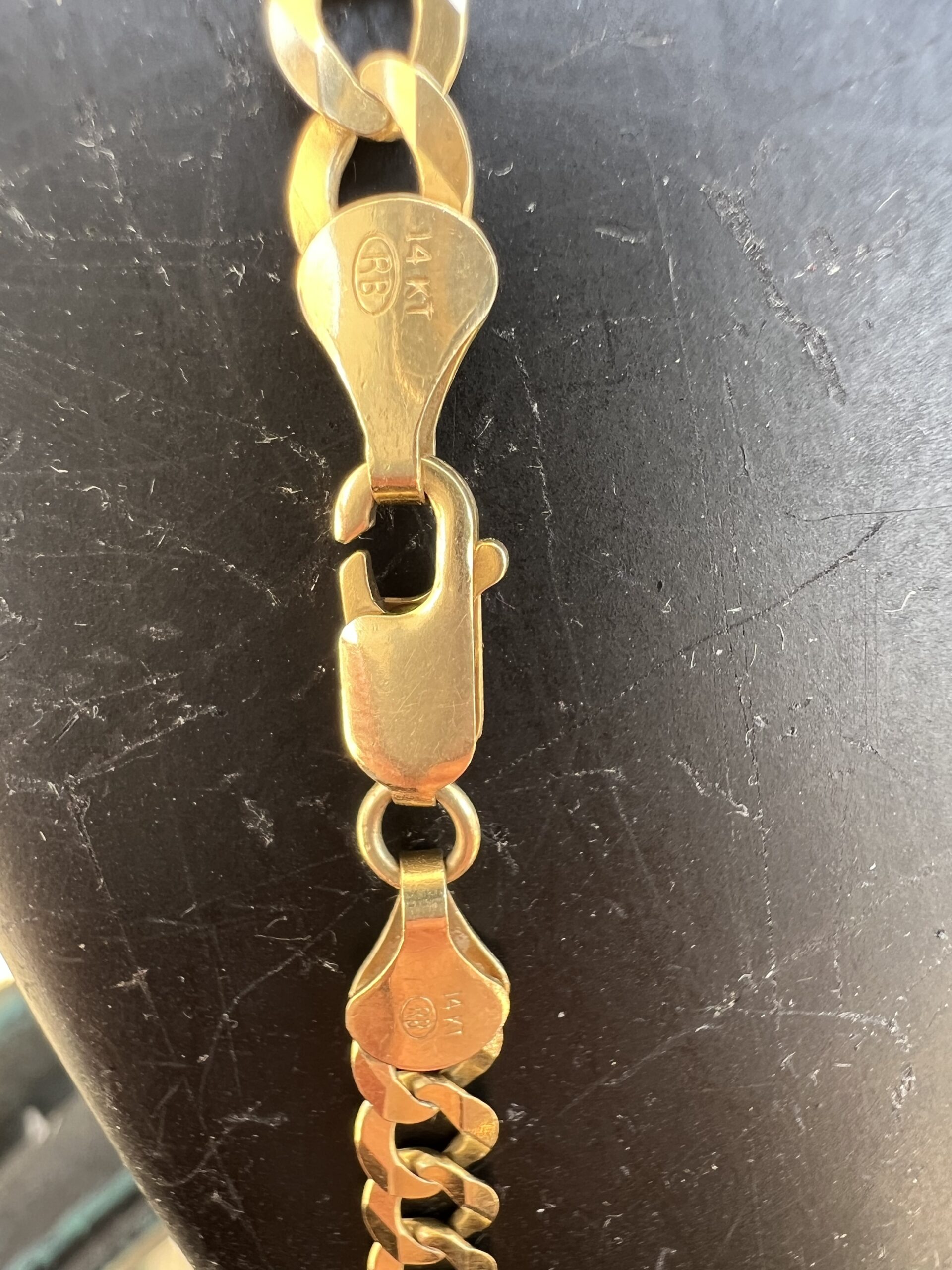 14k 21g Flat Cuban Link Gold Chain 26” - Image 4