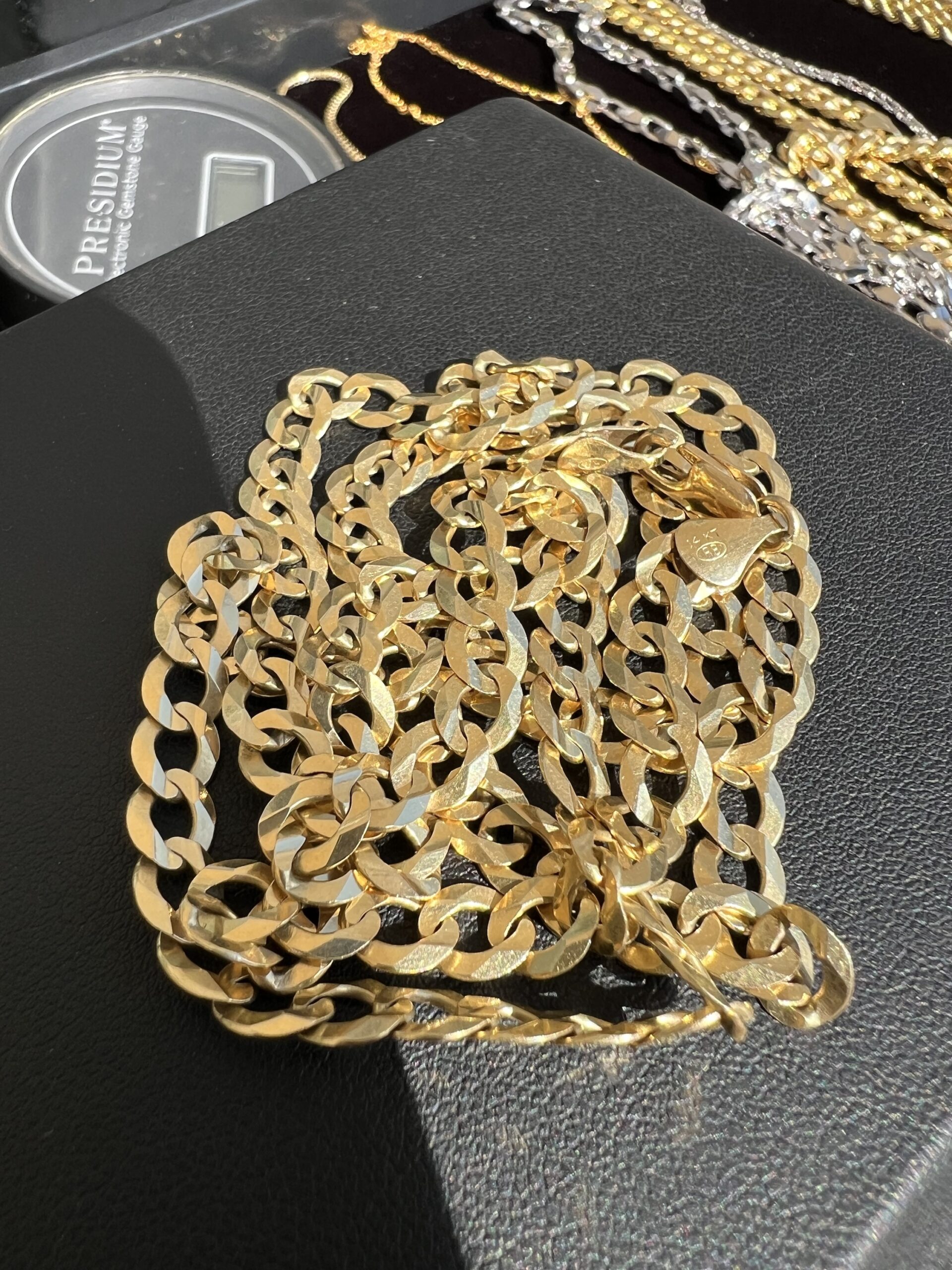 14k 21g Flat Cuban Link Gold Chain 26” - Image 2