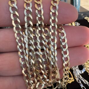 14k 21g Flat Cuban Link Gold Chain 26” - Image 3