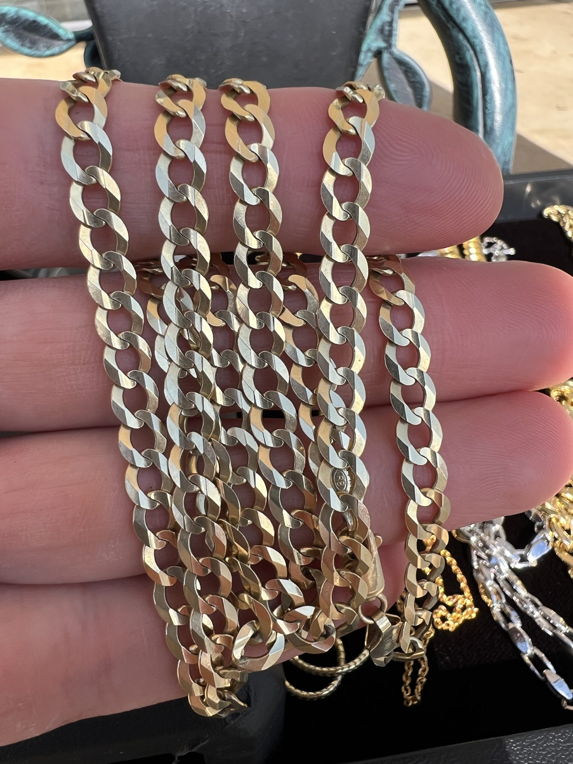 14k 21g Flat Cuban Link Gold Chain 26” - Image 3