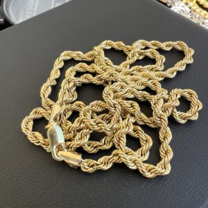 Alternative view of 10k 5.8g Gold Rope Chain 24”