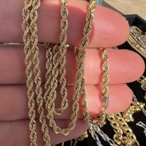 10k 5.8g Gold Rope Chain 24” - Image 3