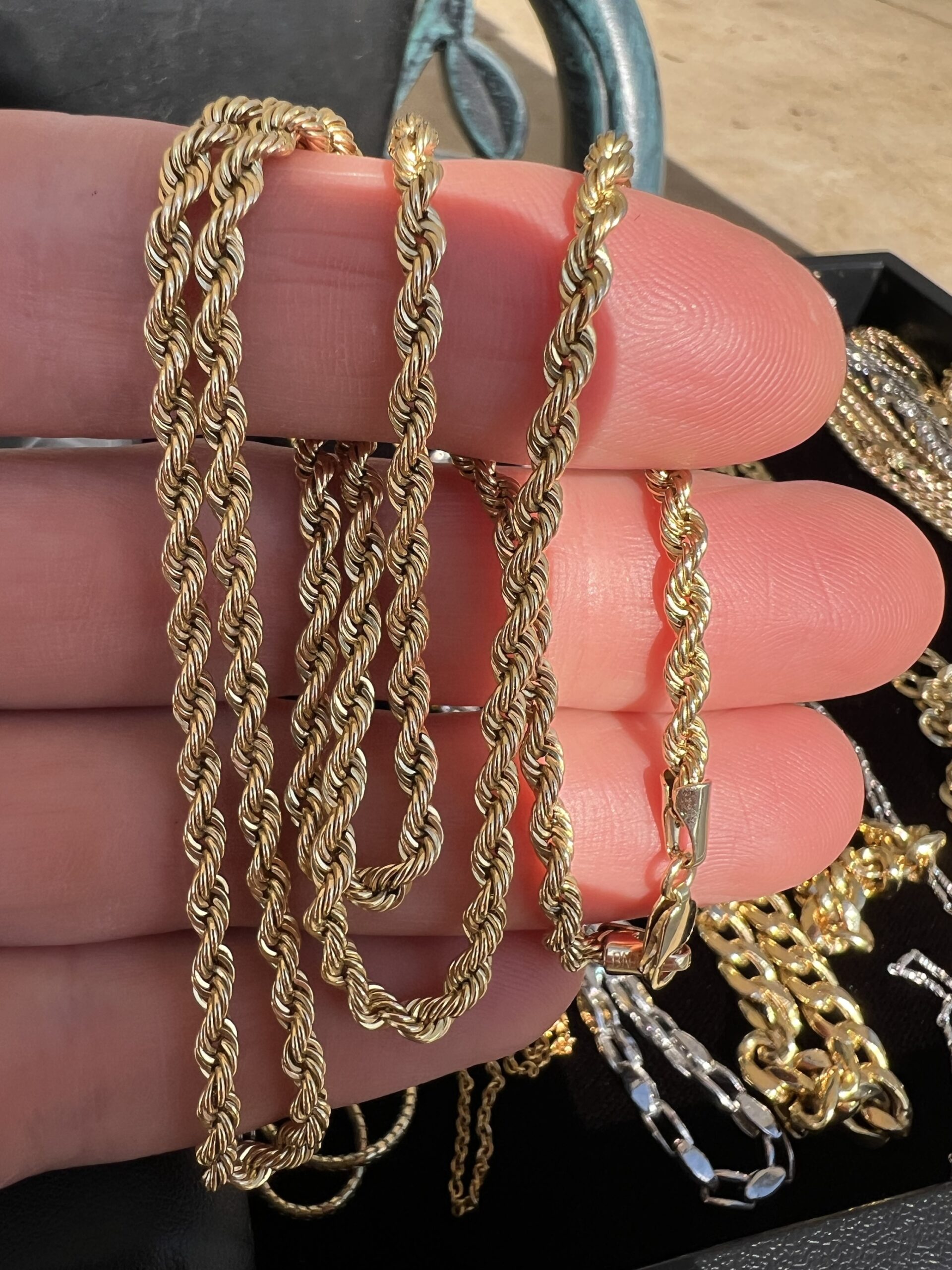 10k 5.8g Gold Rope Chain 24” - Image 3