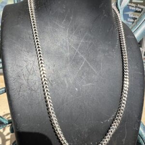 10k 16.6g Franco White Gold Chain 18”