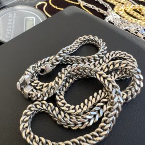 10k 16.6g Franco White Gold Chain 18” - Image 3
